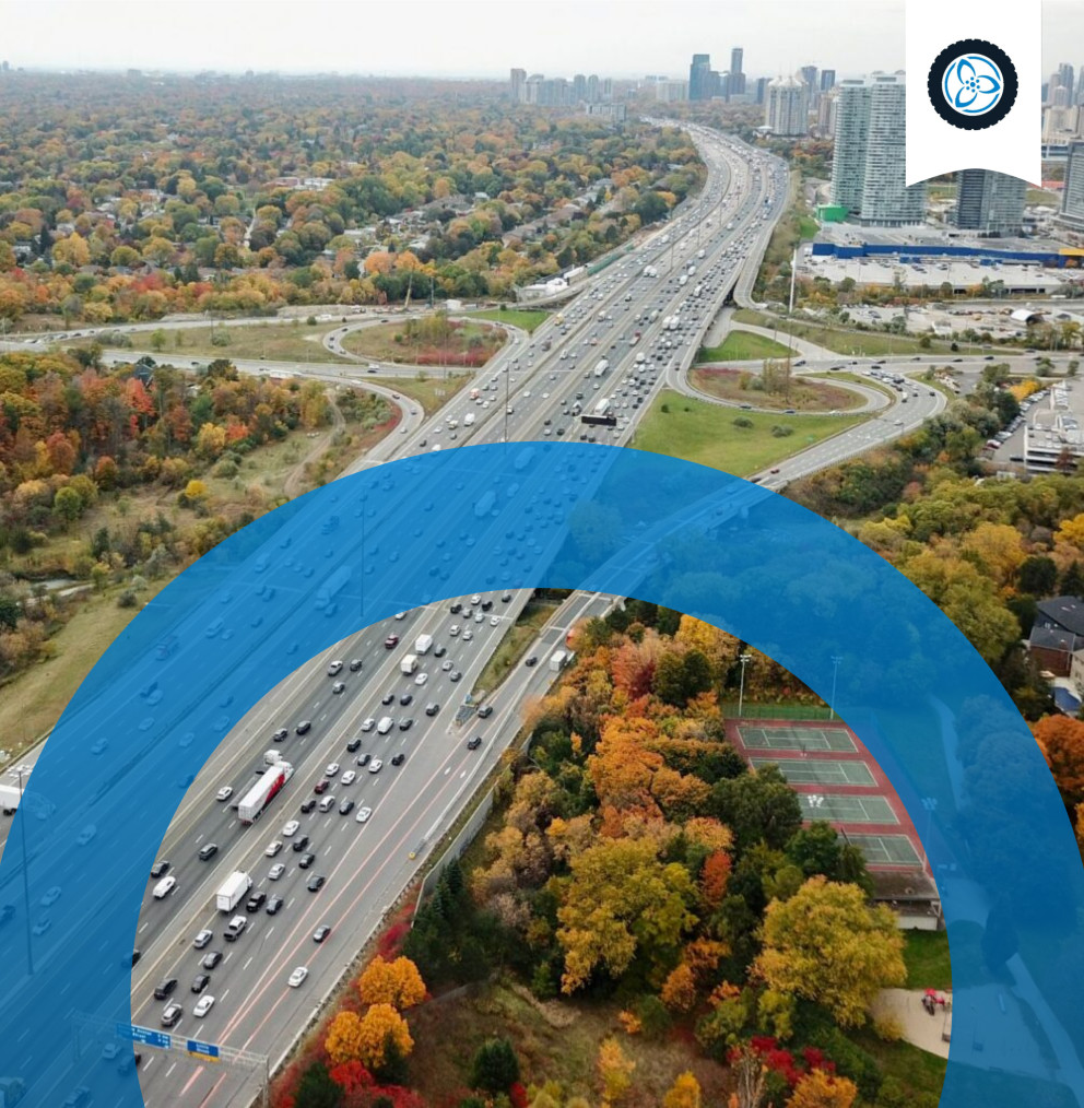 Overview of a highway